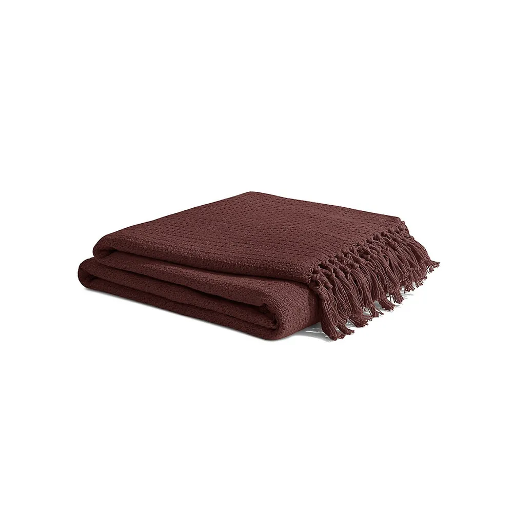 Recycled Cotton-Blend Throw