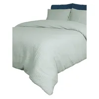 Gaven White 220 Thread Count Cotton 3-Piece Duvet Cover Set