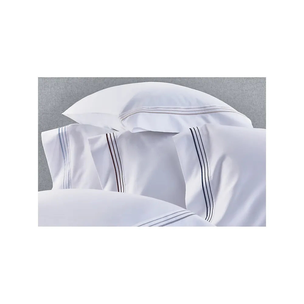 Sinclair 400 Thread-Count Cotton Embroidered Sheet Set