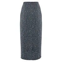 Wool Crepe Pencil Skirt