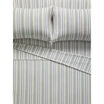 Sylvan Stripe Recover Recycled Flannel Sheet Set