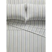 Sylvan Stripe Recover Recycled Flannel Sheet Set