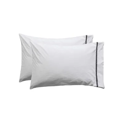 Delphine Cotton 2-Piece Pillowcase Set