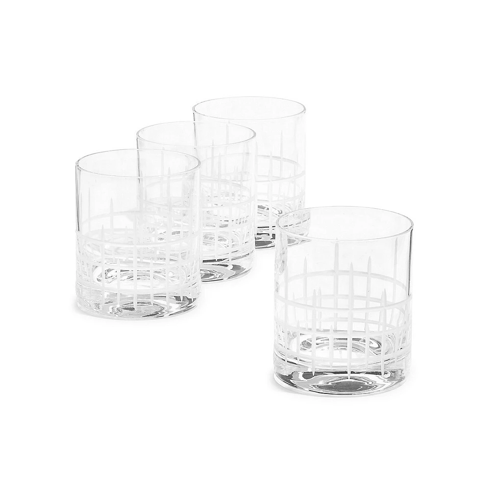 Wyatt 4-PIece Double Old Fashioned Glasses Set