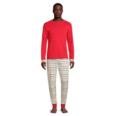 Men's 2-Piece Set Family Pyjama Program