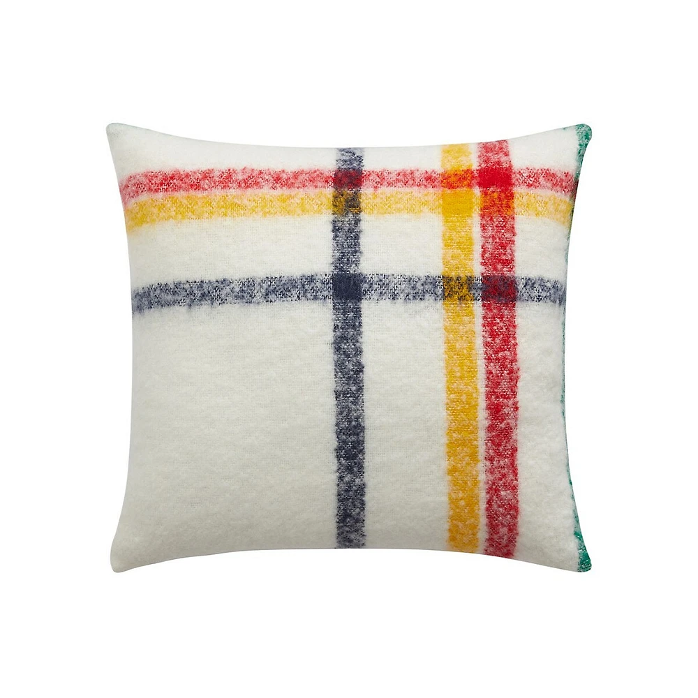 All-Season Classic Tartan Wool-Blend Cushion