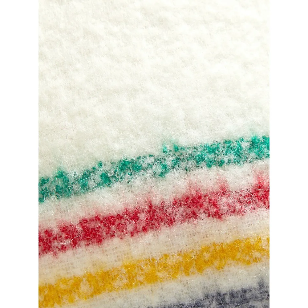 All Season Multistripe Wool-Blend Cushion