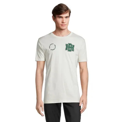 T-shirt en jersey unisexe à imprimé universitaire