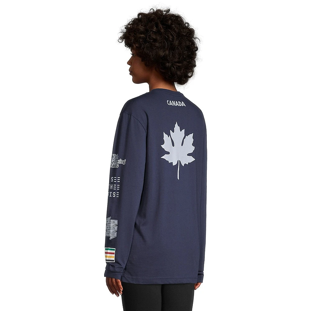 Unisex Organic Cotton Long-Sleeve Canada T-Shirt