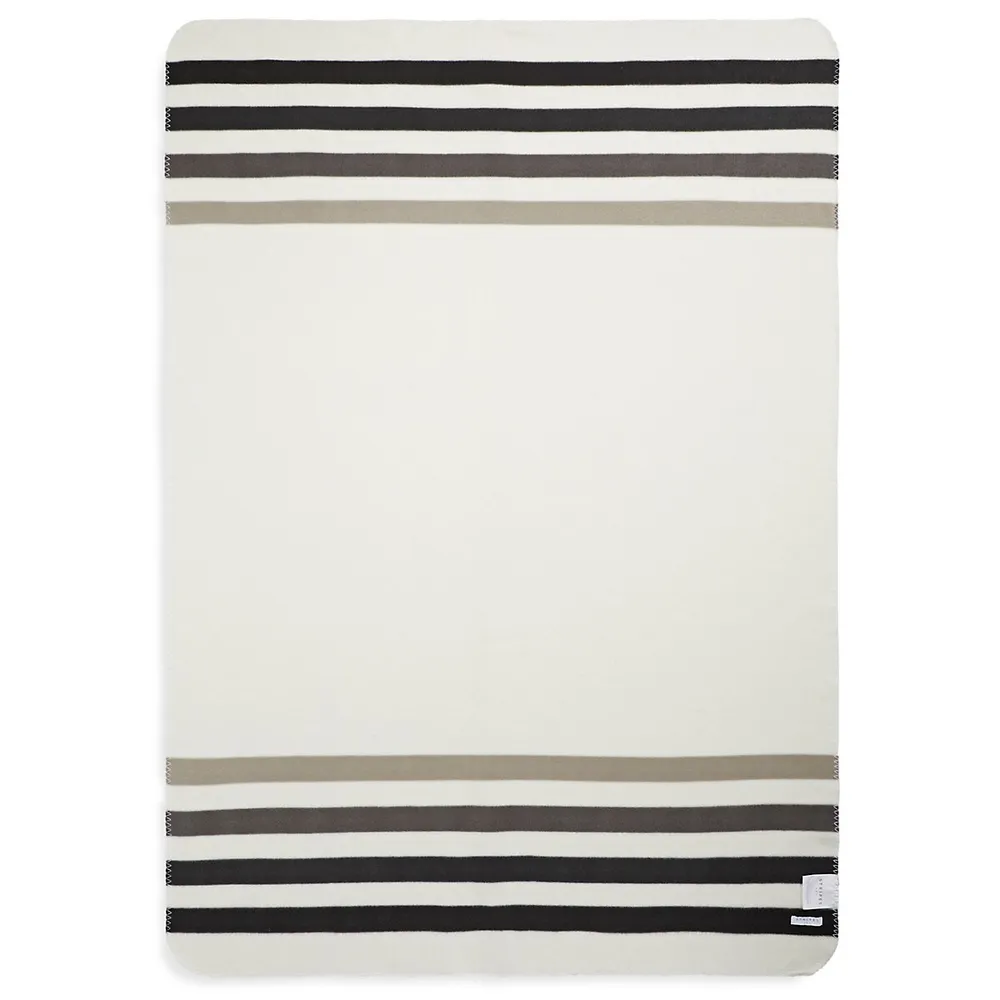 Sterling Stripe Polar Fleece Throw