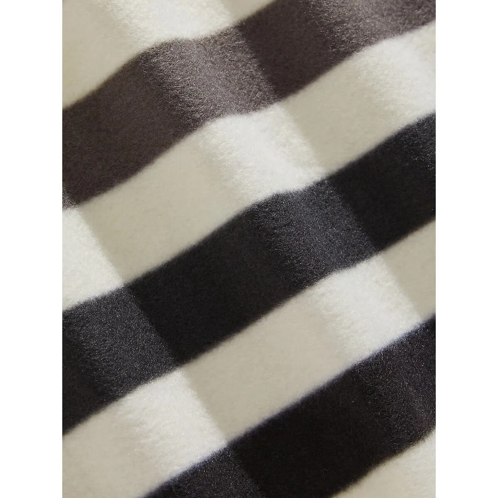 Sterling Stripe Polar Fleece Throw