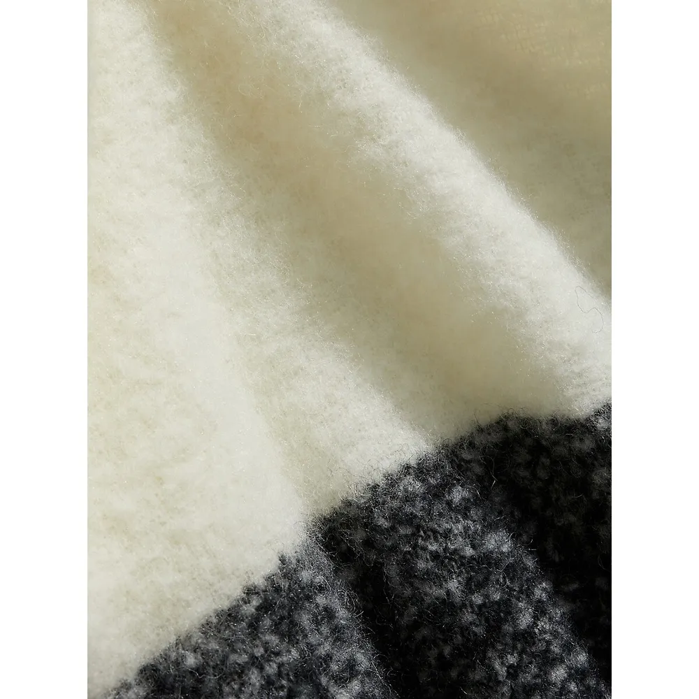 Snow White Fuzzy All-Season Throw