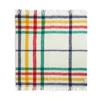 Multstripe Tartan Fuzzy All-Season Throw