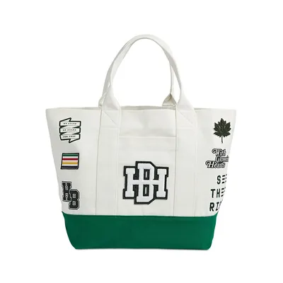 Varsity Patch Canvas Tote