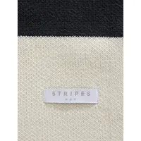 Sterling Stripe Cotton Knit Throw