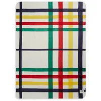 Multistripe Tartan Polar Fleece Throw