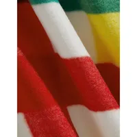 Multistripe Tartan Polar Fleece Throw