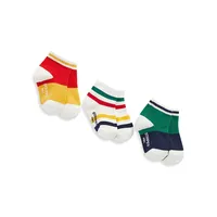 Lot de 3 paires chaussettes rayées pour bébé