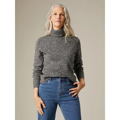 Wool-Blend Turtleneck Sweater