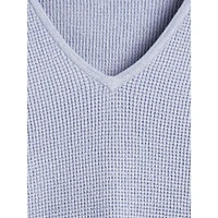 Angle Hem V-Neck Sweater