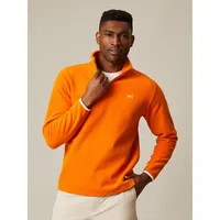 Polar Fleece Quarter-Zip Mockneck Sweater