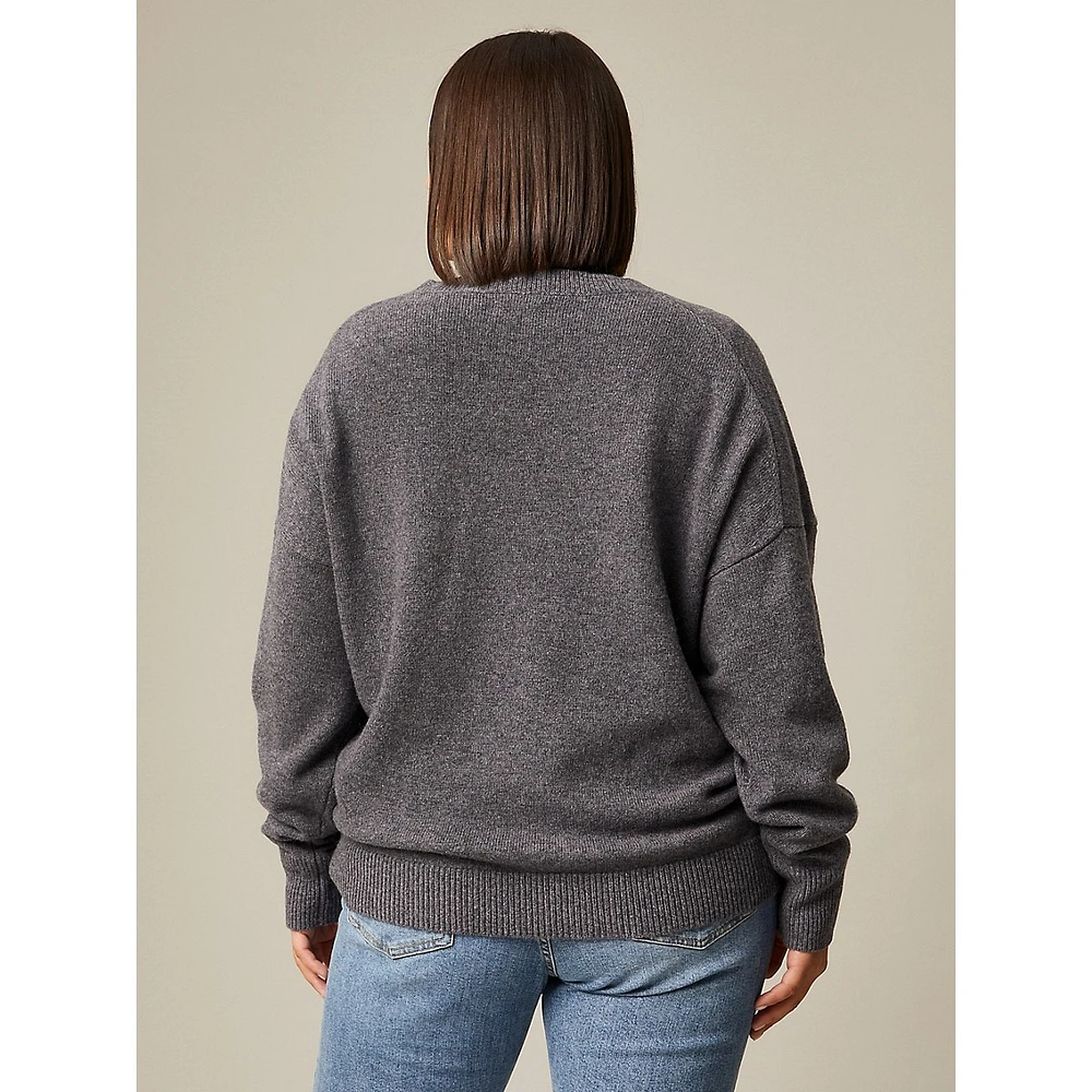 Plus Drop Shoulder Sweater