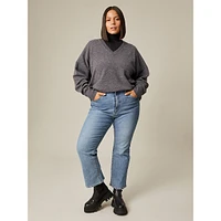 Plus Drop Shoulder Sweater