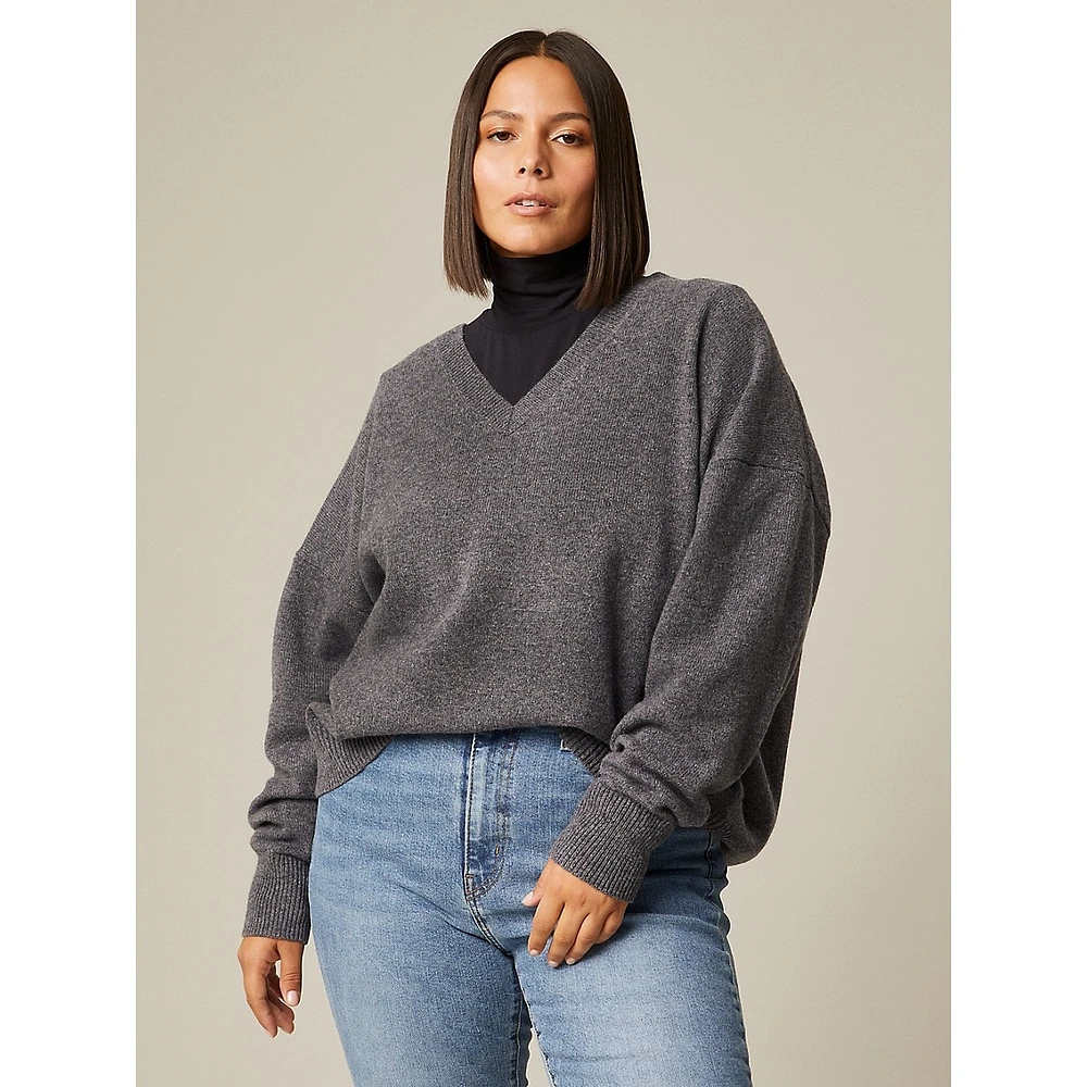 Plus Drop Shoulder Sweater
