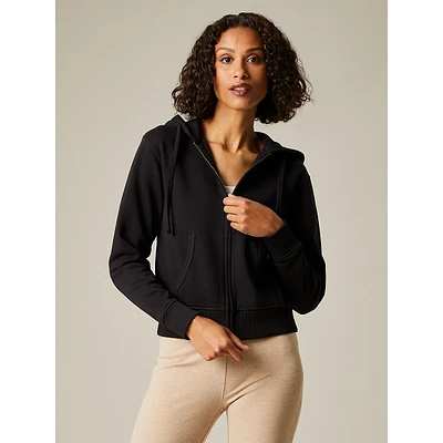 Cropped Full Zip Hoodie