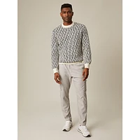 Wool-Blend Intarsia Sweater