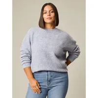 Plus Oversized Drop Shoulder Sweater