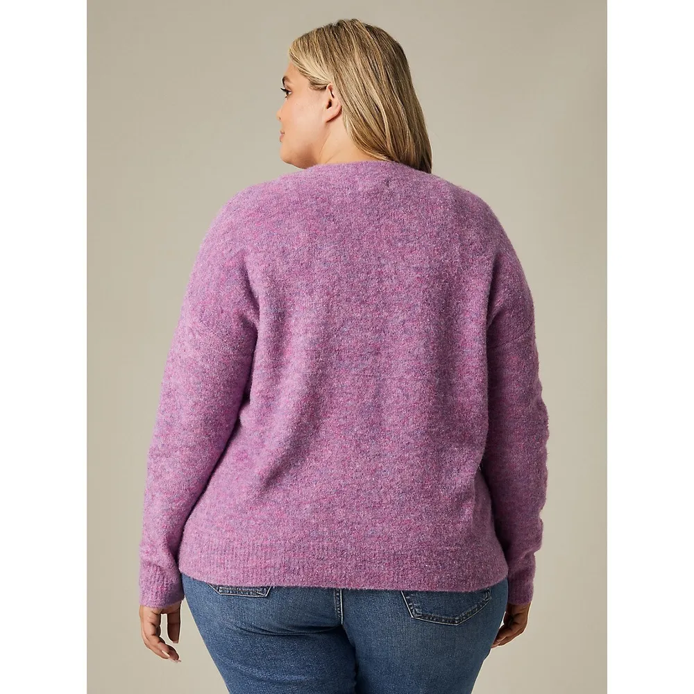 Plus Oversized Drop Shoulder Sweater