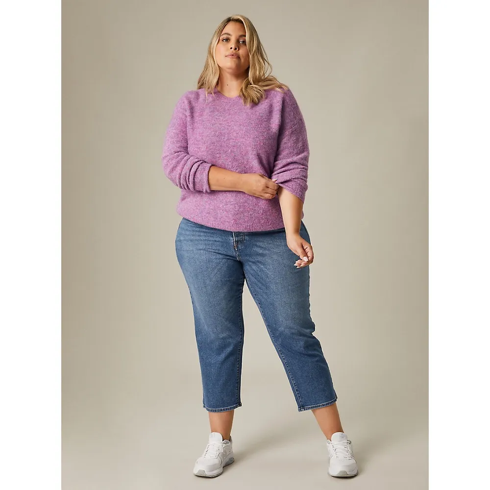 Plus Oversized Drop Shoulder Sweater