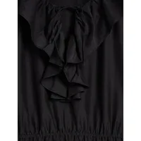 Plus Ruffle Front Mini Dress