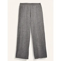 Plus Velour Wide-Leg Pants