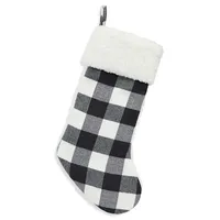 Buffalo Plaid & Faux Fur Stocking