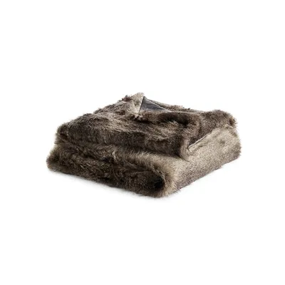 Rockwell Faux-Fur Throw