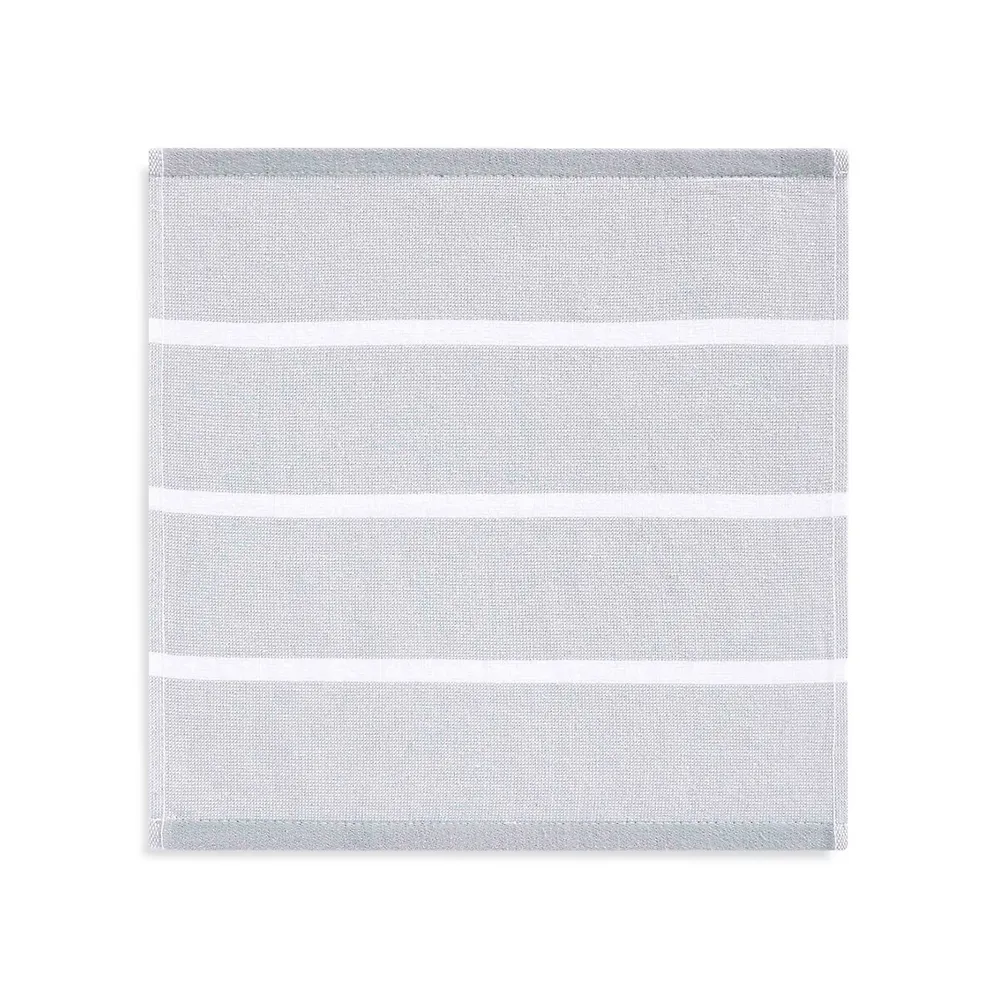 Hammam Spa Turkish Cotton Stripe 5-Piece Washcloth Bundle