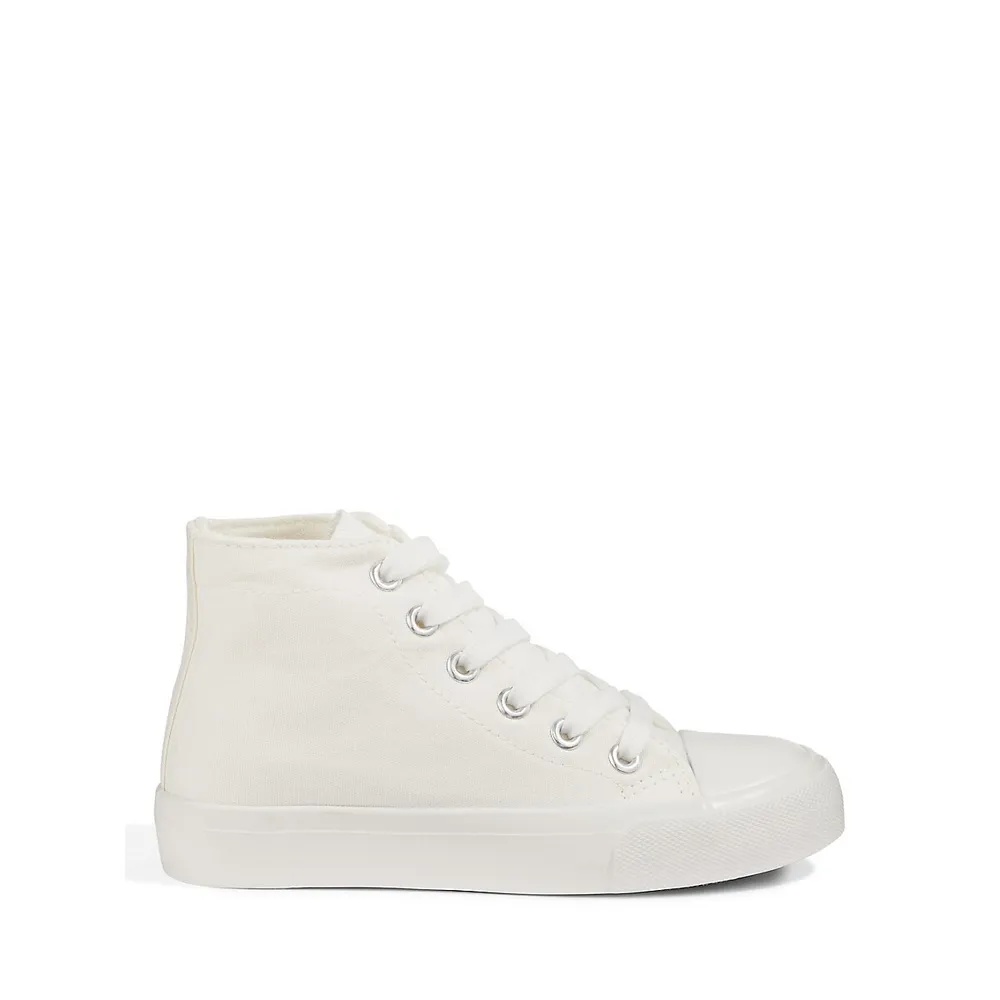 Kid's Arlo High-Top Canvas Sneakers