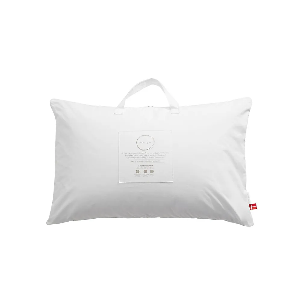 All Sleep Type Organic Cotton & European Duck Down Pillow