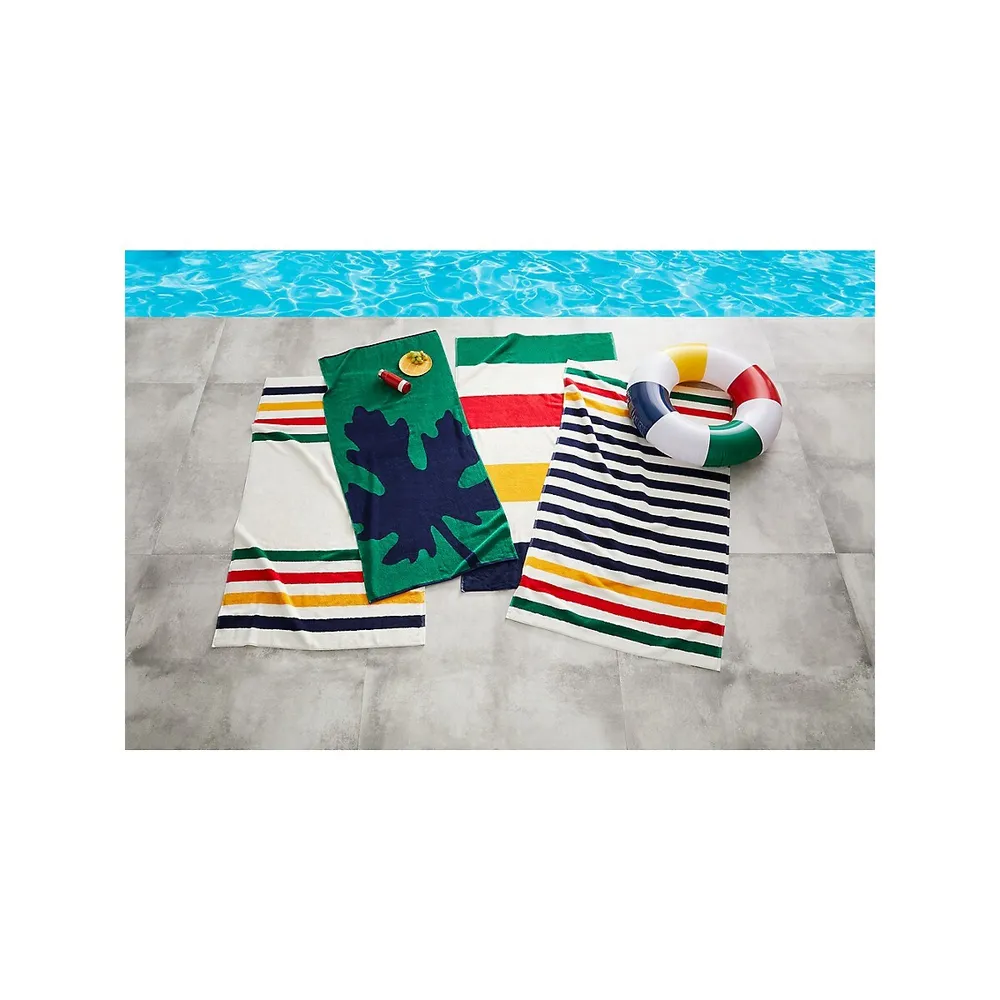 Multistripe Classic Beach Towel