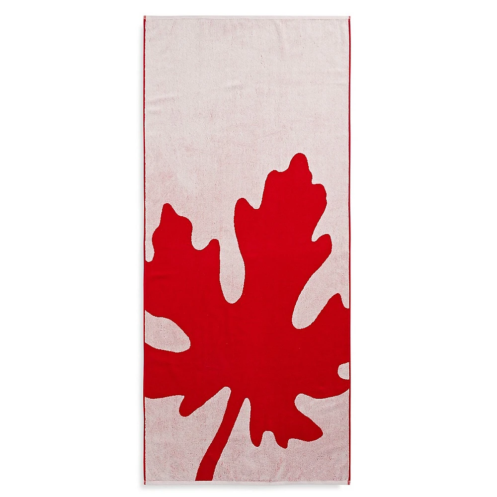 Maple Leaf Lightweight Beach Towel