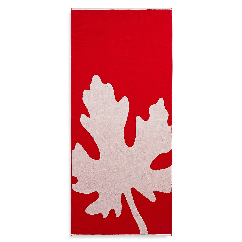 Maple Leaf Lightweight Beach Towel