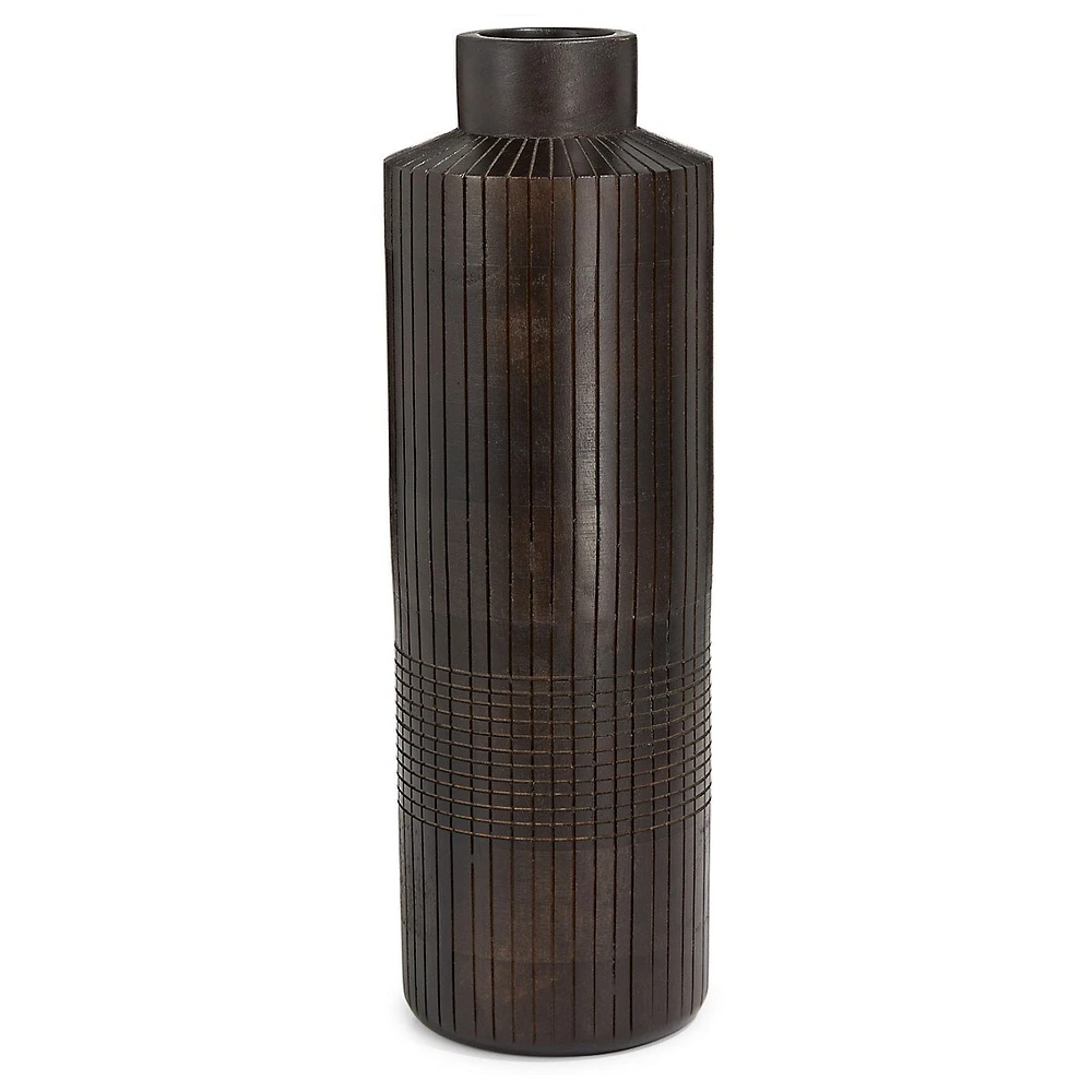 Vase en bois Ebony