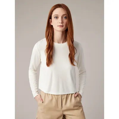 Cropped Long-Sleeve Top