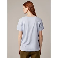Organic Cotton Short-Sleeve V-Neck T-Shirt