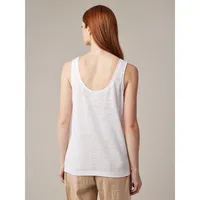 Linen Scoopneck Tank