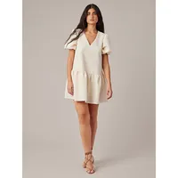 Easy V-Neck Mini Dress