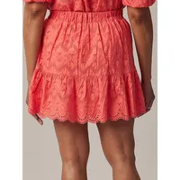 Mini Eyelet Skirt