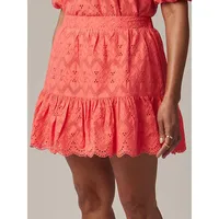 Mini Eyelet Skirt